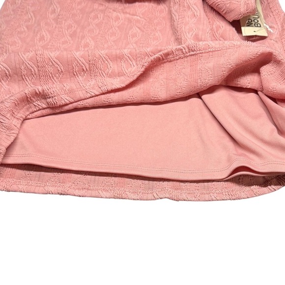 No Boundaries Lace Trim Cable Knit Coquette Mini Dress Rose‎ Pink M (8-10) NWT - Picture 7 of 13